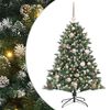 vidaXL Uměl&yacute; v&aacute;nočn&iacute; stromeček Zelen&aacute; 120 cm PVC, plast a ocel
