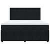 vidaXL Box spring postel s matrac&iacute; čern&aacute; 180x200 cm samet