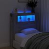 vidaXL Čelo postele s LED &scaron;ed&eacute; sonoma 100 x 18,5 x 103,5 cm kompozit