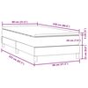 vidaXL Box spring postel s matrac&iacute; tmavě modr&aacute; 80x220 cm samet