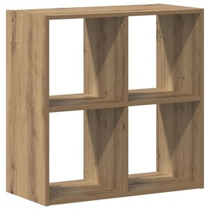 vidaXL Knihovna dub artisan 68,5 x 32 x 68,5 cm kompozitn&iacute; dřevo