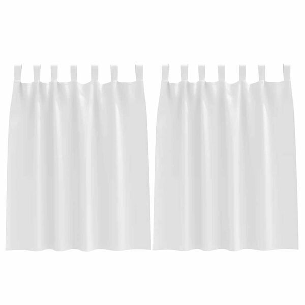 vidaXL Závěsy na zatemnění s kroužky 2 pcs Úplně bílá 140 x 140 cm