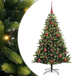 vidaXL Uměl&yacute; zavě&scaron;en&yacute; v&aacute;nočn&iacute; stromeček 150 LED Zelen&aacute; 120 cm PVC a PE