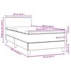 vidaXL Box spring postel s matrac&iacute; tmavě zelen&aacute; 90x220 cm samet