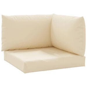 vidaXL Podu&scaron;ky na palety 3 ks b&eacute;žov&eacute; oxfordsk&aacute; l&aacute;tka