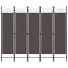 vidaXL 5d&iacute;ln&yacute; skl&aacute;dac&iacute; parav&aacute;n antracitov&yacute; 200 x 180 cm