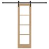 vidaXL Posuvné dveře ORKDAL Přirozená a černá 61 x 198,5 cm