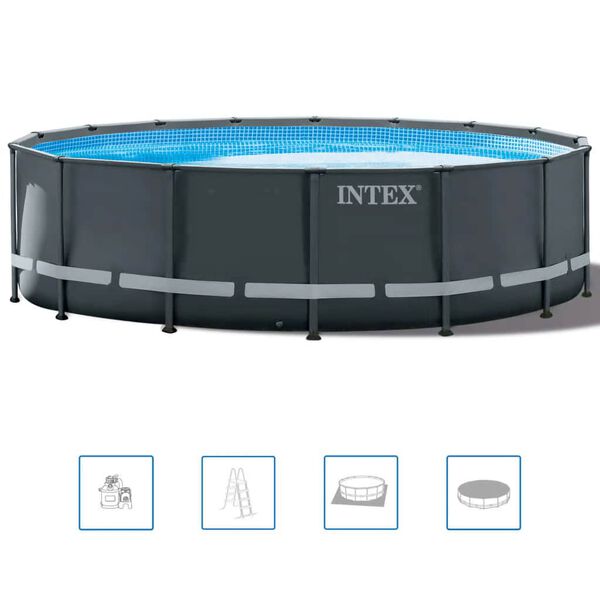 Intex R&aacute;mov&yacute; baz&eacute;n Ultra XTR a př&iacute;slu&scaron;enstv&iacute; kulat&yacute; 488x122 cm 26326GN