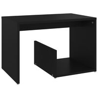 vidaXL Odkládací stolek černý 59 x 36 x 38 cm dřevotříska