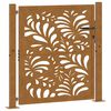 vidaXL Zahradn&iacute; br&aacute;na 100 x 100 cm odoln&aacute; ocel s vlnit&yacute;m designem