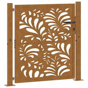 vidaXL Zahradn&iacute; br&aacute;na 100 x 100 cm odoln&aacute; ocel s vlnit&yacute;m designem