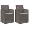 vidaXL Zahradn&iacute; j&iacute;deln&iacute; židle 2 pcs Světle &scaron;ed&aacute; PP
