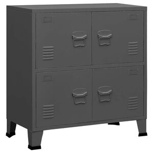 vidaXL Industri&aacute;ln&iacute; &uacute;ložn&aacute; skř&iacute;ň antracitov&aacute; 75 x 40 x 80 cm ocel