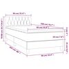 vidaXL Box spring postel s matrac&iacute; tmavě zelen&aacute; 90x200 cm samet