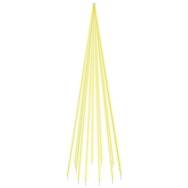 vidaXL V&aacute;nočn&iacute; stromek na stož&aacute;r 732 teple b&iacute;l&yacute;ch LED diod 500 cm