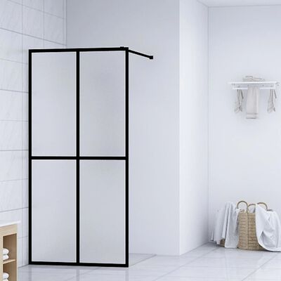 vidaXL Zástěna do průchozí sprchy mléčné tvrzené sklo 140 x 195 cm