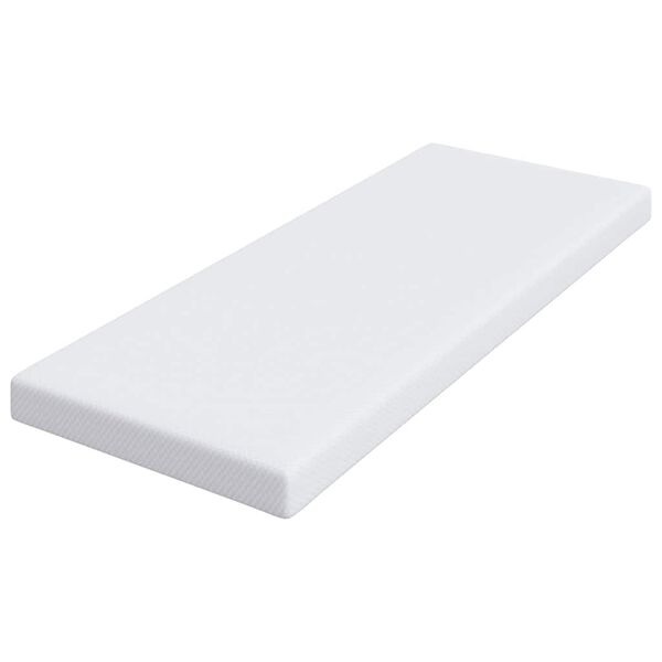 vidaXL Topper na matraci B&iacute;l&aacute; 70 x 200 cm Jacquardov&aacute; tkanina