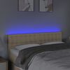 vidaXL Čelo postele s LED kr&eacute;mov&eacute; 144x5x78/88 cm textil