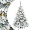 vidaXL Uměl&yacute; v&aacute;nočn&iacute; stromeček s 150 LED diodami B&iacute;l&aacute; 120 cm PE a PVC