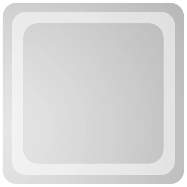 vidaXL Koupelnov&eacute; zrcadlo s LED osvětlen&iacute;m 40x40 cm