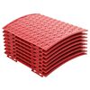vidaXL V&aacute;nočn&iacute;sukněnastromeček Červen&aacute; &Oslash; 65 x 24 cm Plast