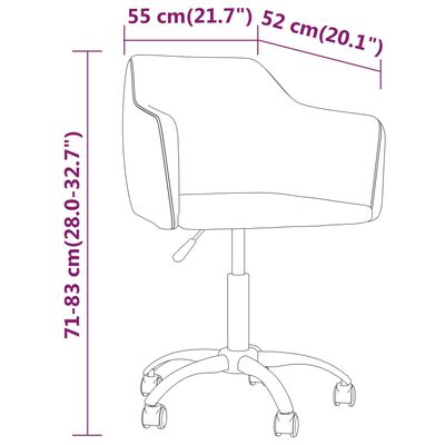 vidaXL Otočné jídelní židle 4 ks hnědé samet