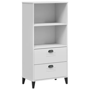 vidaXL Knihovna VIKEN b&iacute;l&aacute; 60 x 35 x 123 cm kompozitn&iacute; dřevo