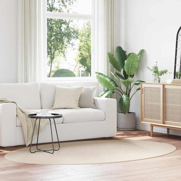 vidaXL Kusov&eacute; koberce Ov&aacute;ln&yacute; HUARTE B&eacute;žov&aacute; 160 x 230 cm 100% polyester