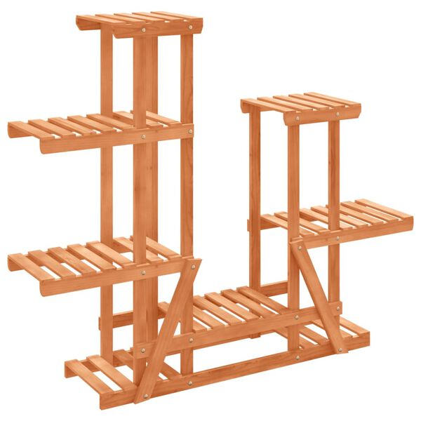 vidaXL Stojan na květiny 95 x 25 x 96 cm masivn&iacute; jedlov&eacute; dřevo