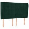 vidaXL Čelo postele typu u&scaron;&aacute;k tmavě &scaron;ed&eacute; 147x23x118/128 cm samet