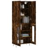 vidaXL Skř&iacute;ň highboard kouřov&yacute; dub 69,5 x 34 x 180 cm kompozitn&iacute; dřevo