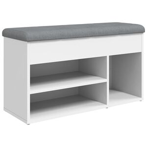 vidaXL Botn&iacute;k b&iacute;l&yacute; 82 x 32 x 45,5 cm, z uměl&eacute;ho dřeva