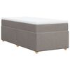 vidaXL Box spring postel s matrac&iacute; taupe 80x200 cm textil