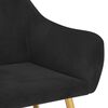 vidaXL J&iacute;deln&iacute; židle 4 ks čern&eacute; samet