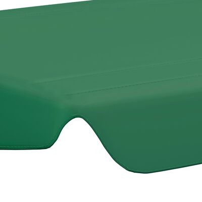 vidaXL Náhradní stříška na zahradní houpačku zelená 150/130x105/70 cm