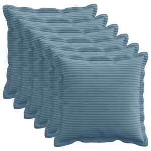 vidaXL Povlak na pol&scaron;t&aacute;ř 6 ks HOUTEN Modr&aacute; 30 x 30 cm man&scaron;estr