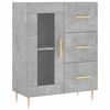 vidaXL Skř&iacute;ň highboard betonově &scaron;ed&aacute; 69,5x34x180 cm kompozitn&iacute; dřevo