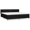 vidaXL Box spring postel s matrac&iacute; čern&aacute; 200x200 cm textil