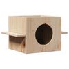 vidaXL Kočič&iacute; domeček 51x35x30 cm masivn&iacute; borov&eacute; dřevo