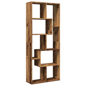 vidaXL Knihovna/děl&iacute;c&iacute; stěna old wood 67x25x161,5 cm kompozitn&iacute; dřevo