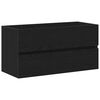 vidaXL Koupelnov&aacute; skř&iacute;ň Čern&yacute; dub 90 x 38,5 x 45 cm Kompozitn&iacute; dřevo