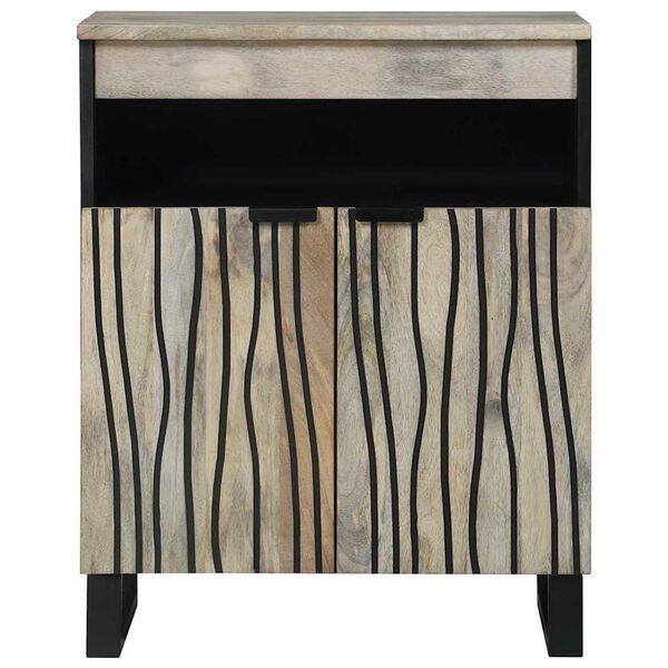 vidaXL Skř&iacute;ně a reg&aacute;ly na m&eacute;dia B&iacute;l&aacute; a čern&aacute; 60 x 33 x 75 cm