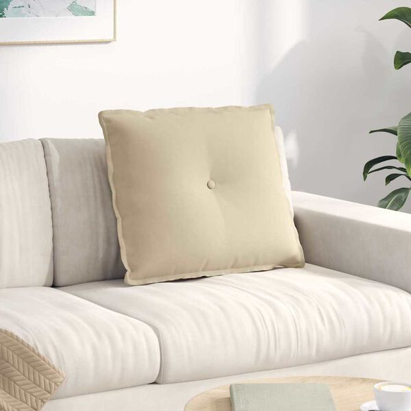 vidaXL Pol&scaron;t&aacute;ř na z&aacute;da Kr&eacute;mov&aacute; 60 x 50 cm Mikrovl&aacute;kno