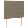 vidaXL Box spring postel s matrac&iacute; a LED taupe 80 x 200 cm textil