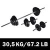 Set 2 činek + vzpěračsk&aacute; činka 30,5 kg