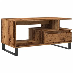 vidaXL Konferenčn&iacute; stolek old wood 90 x 49 x 45 cm kompozitn&iacute; dřevo
