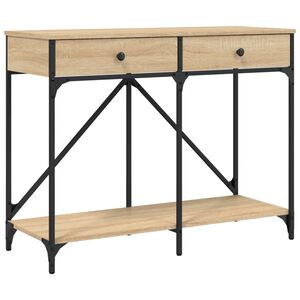 vidaXL Konzolov&yacute; stolek dub sonoma 100 x 39 x 78,5 cm kompozitn&iacute; dřevo