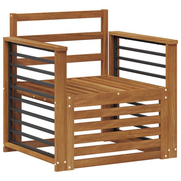 vidaXL Venkovn&iacute; pohovkov&aacute; souprava Př&iacute;rodn&iacute; 71 x 63 x 73 cm