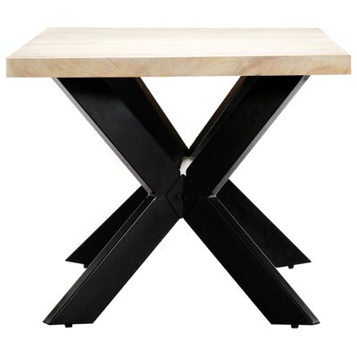 vidaXL Jídelní stůl bílý 180 x 90 x 75 cm masivní mangovníkové dřevo