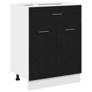 vidaXL Z&aacute;věsn&aacute; skř&iacute;ňka Čern&yacute; dub 60 x 46 x 81,5 cm kompozitn&iacute; dřevo